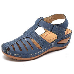 Vintage Wedge Sandals for Women Casual Fashion Velcro Comfy Platform