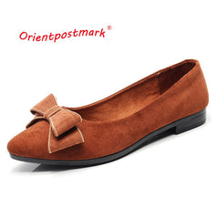 Women Flats Ballet Office Work Shoes FlatsOversize Boat