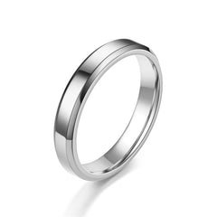 Classic Glossy Ring Men Fashion Stainless Steel Round Finger Ring