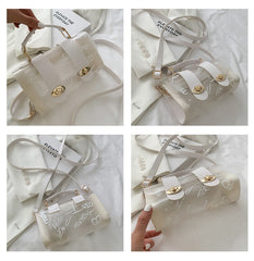 Shoulder Bag PVC Transparent Graffiti Messenger Female Bag Small