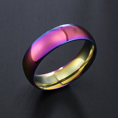 ZORCENS Stainless Steel Wedding Band Ring Roman Numerals