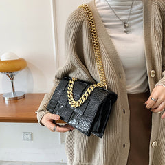 Women Pattern Crossbody Bags Lady Chain Shoulder Bag