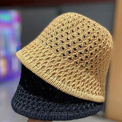 Handmade Crochet Floppy Top Hats Collapsible Dome Bucket Hat