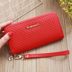 Ladies Zipper Purse Large Capacity Practical Hand Wallet Woman PU