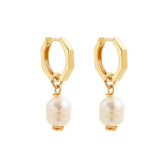 Bohemian Handmade Natural Stone Beads Hoop Earrings