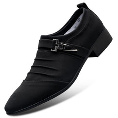 Men Leather Shoes Casual Shoes Slip-on Business Dress Shoes