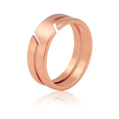 Fashion Simple Stainless Steel Couple Ring