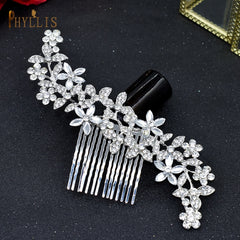 Alloy Leaves Golden Bridal Comb Wedding Hair Accessories