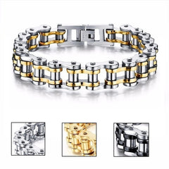 Stainless Steel Biker Chain Bracelet Mens Bracelet Link Chain Motorcycle