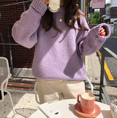 Colors Pink Women Sweater Winter Sweaters Pullover