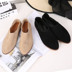 Ballet Flats Women Shoes Genuine Leather Large Size