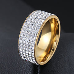 ZORCENS Stainless Steel Wedding Band Ring Roman Numerals