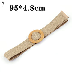 Belts For Women Vintage Boho Braided Waist Belt Black Coffee