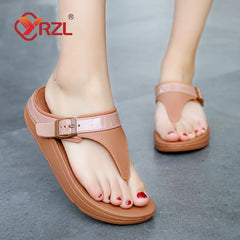 Flip Flops Women Platform Sandals Soft Sole Wedge Slippers Outdoor
