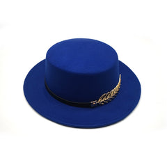 Wool Vintage Trilby Felt Fedora Hat Ribbon With Wide Brim