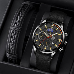 Men Sport Watch Stainless Steel Quartz Wristwatch Man Business Casual Simple