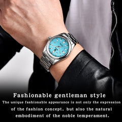 Men Mechanical Wristwatches 10Bar Waterproof Automatic Watch Stainless Steel