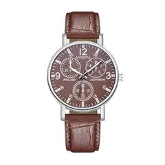 New Fashion Men Watches for Gift Women Leather Strap Quartz