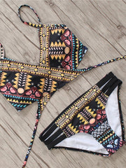 Bandage Aztec String Strappy Swim Wear Bathing Suit
