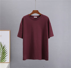 Basic Cotton T Shirt Women New Loose Solid Tees