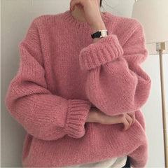 Colors Pink Women Sweater Winter Sweaters Pullover
