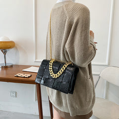 Women Pattern Crossbody Bags Lady Chain Shoulder Bag