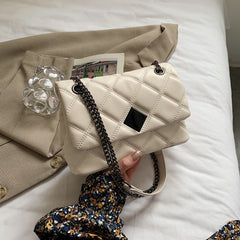 Embroidery Thread Small PU Leather Crossbody Bags