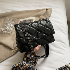 Embroidery Thread Small PU Leather Crossbody Bags