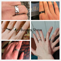Fashion Simple Stainless Steel Couple Ring