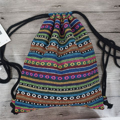 Fabric Backpack Female Gypsy Bohemian Boho Chic