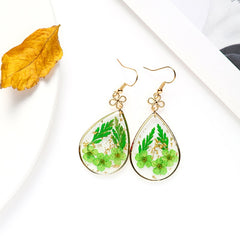 Real Floral Earrings Creative Dried Flower Earrings