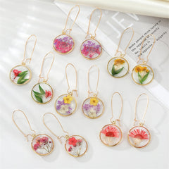 Real Floral Earrings Creative Dried Flower Earrings