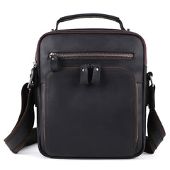 Genuine Leather Men Vintage Handbags Small Flap Men Shoulder Bag