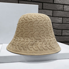 Solid Handmade Crochet Floppy Top Summer Hats