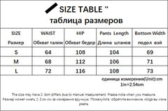 Sweatpants Elastic Low Waist Straight Sports Jogging Capris Fashion Streetwear