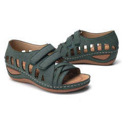 Vintage Wedge Sandals for Women Casual Fashion Velcro Comfy Platform