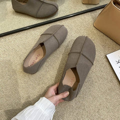 Suede Leather Comfortable Slip On Loafers