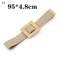 Belts For Women Vintage Boho Braided Waist Belt Black Coffee