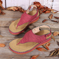 Fashion Clip Toe Wedge Sandals Women Summer Platform Rome Sandalias