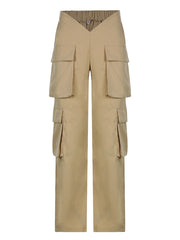 Loose Wide Leg Baggy Pants Hippie Casual Streetwear Low Waist Cargo Trousers