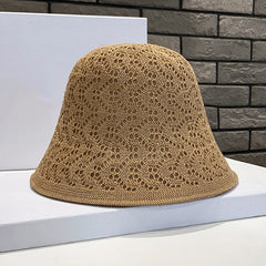 Solid Handmade Crochet Floppy Top Summer Hats