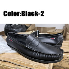 Men Genuine Leather Driving Shoes Docksides Classic Boat Shoe