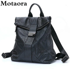 Leather Anti Theft Women Backpack Outdoor Travel Bag Large Capactiy
