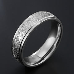 ZORCENS Stainless Steel Wedding Band Ring Roman Numerals