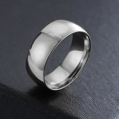ZORCENS Stainless Steel Wedding Band Ring Roman Numerals