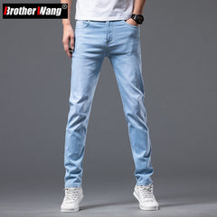 Men Stretch Skinny Jeans Fashion Casual Cotton Denim Slim Fit