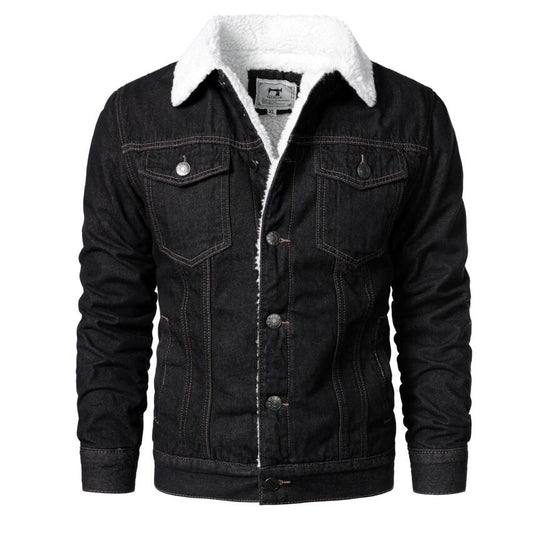 Men Light Blue Jean Jackets Casual Denim Coats