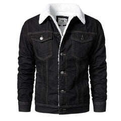 Men Light Blue Jean Jackets Casual Denim Coats