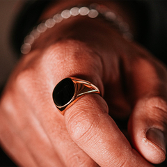 Classic Smooth Cube Men Ring Fashion Punk Simple Width 8mm Finger Rings