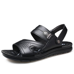 Non-slip Open-toe Leather Sandals